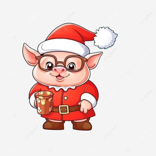 Copy the picture kids game and coloring page with a cute pig using santa costume trace worksheet kids worksheet png transparent image and clipart for free download