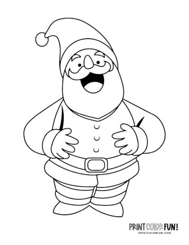 Cute santa claus coloring pages for craft learning fun plus twas the night before christmas at