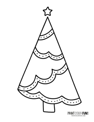 Christmas tree coloring pages clipart the ultimate free printable collection at