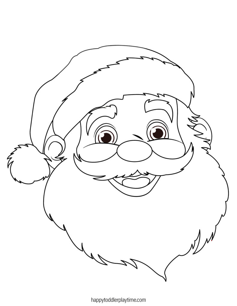 Free printable santa coloring pages a jolly good time