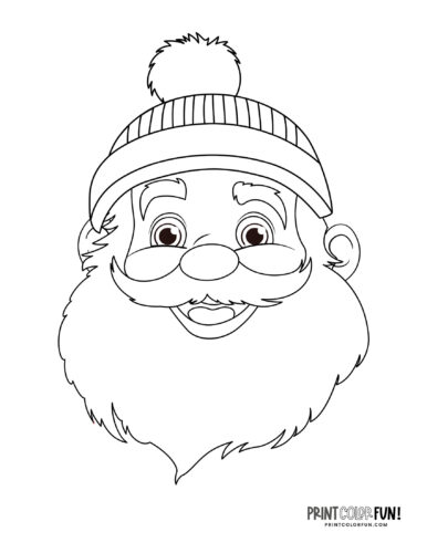 Cute santa claus coloring pages for craft learning fun plus twas the night before christmas at