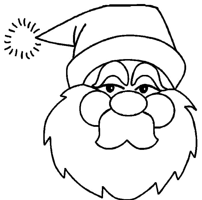 Best santa s shapes crafts colouring pages