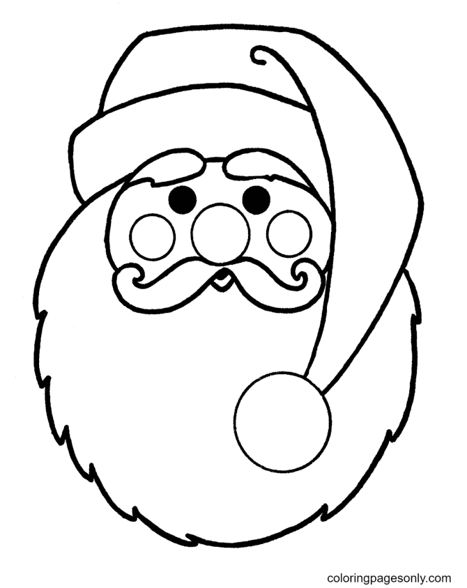 Santa claus coloring pages printable for free download