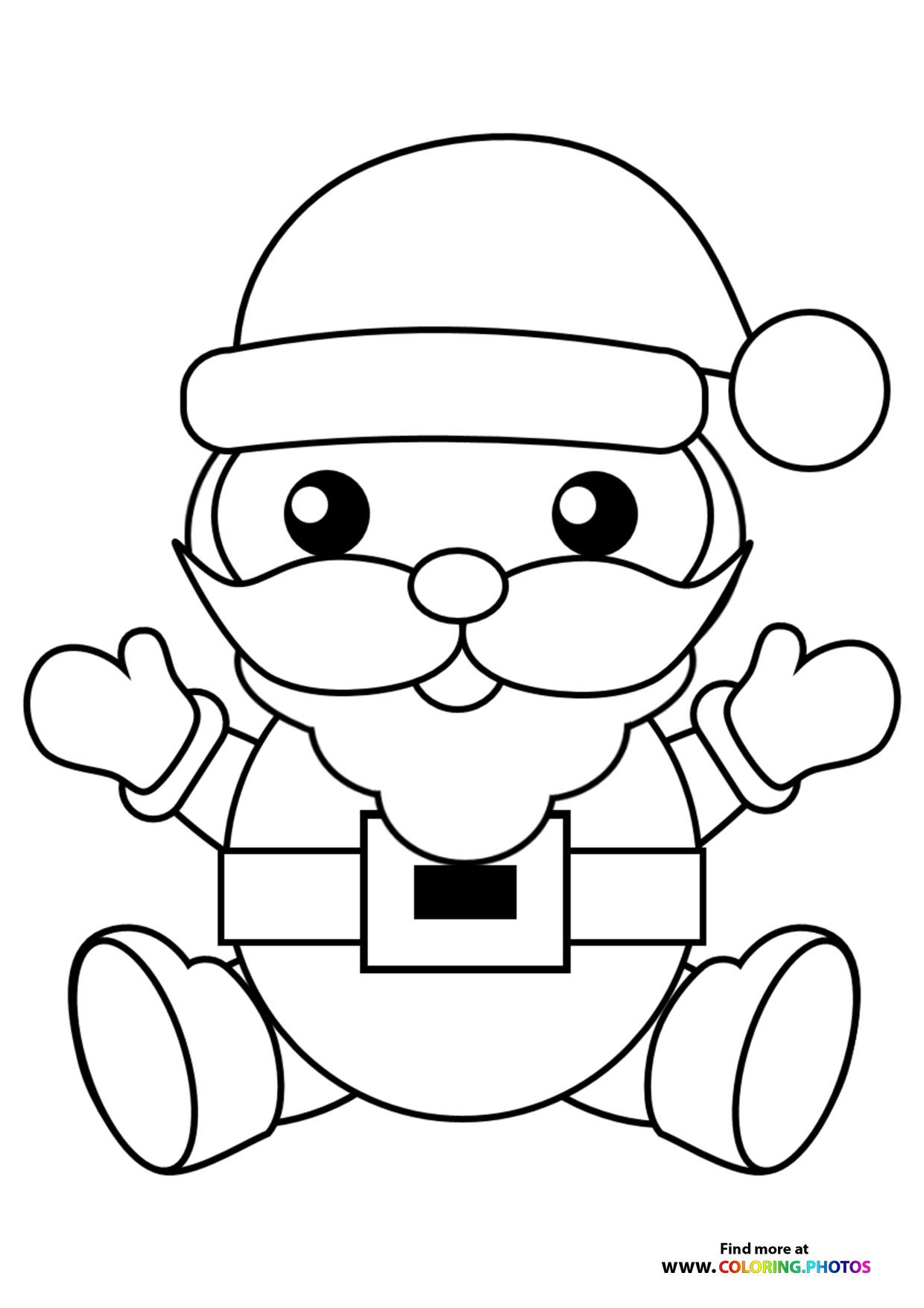 Cute little santa claus