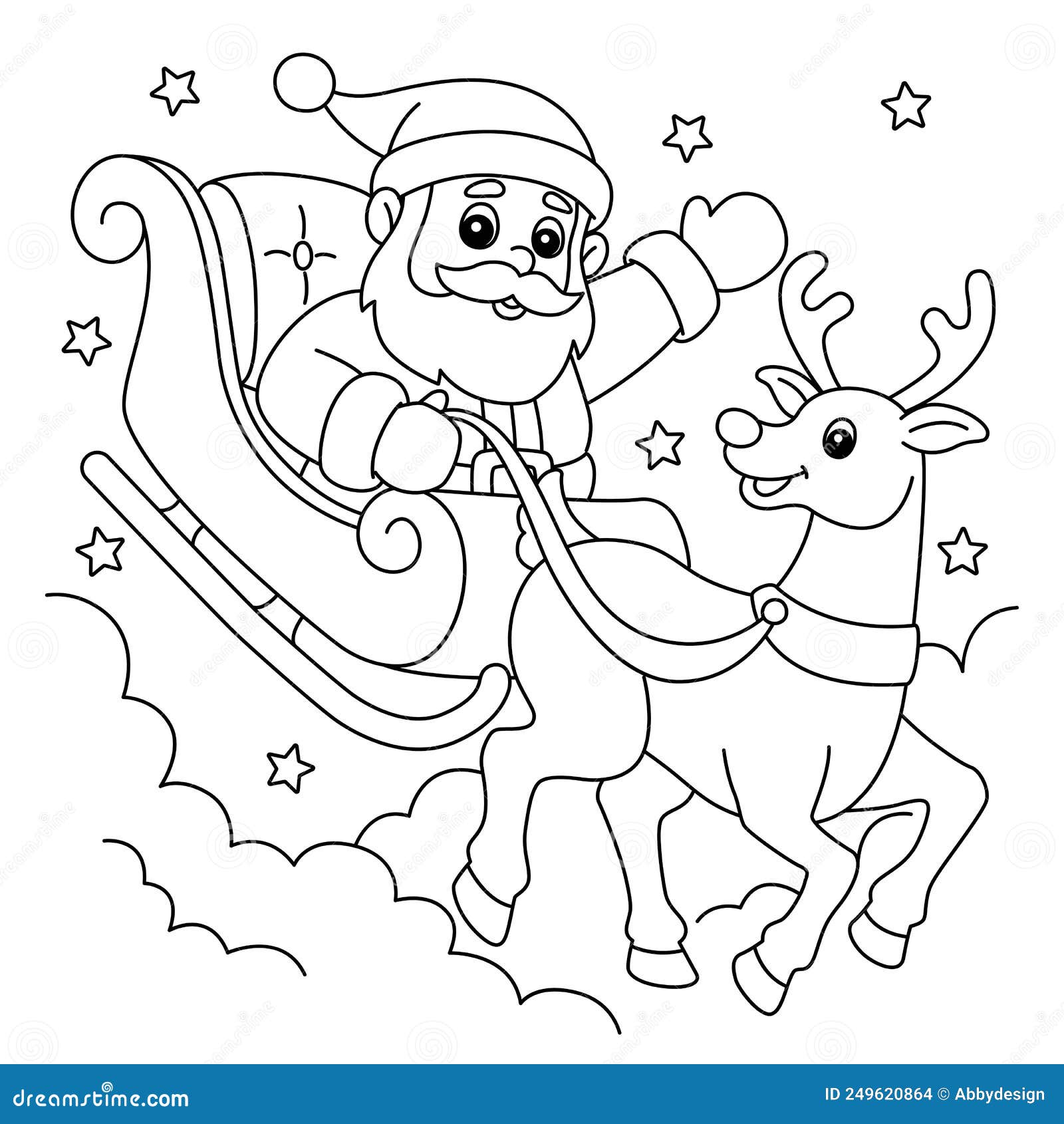 Santa colouring page stock illustrations â santa colouring page stock illustrations vectors clipart