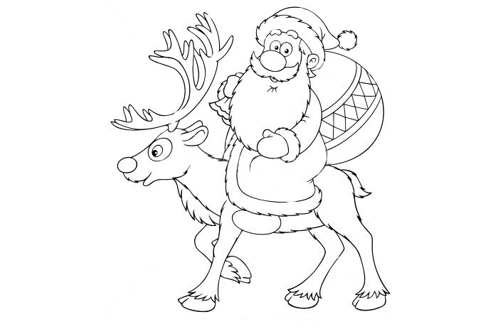 Best santa s shapes crafts colouring pages