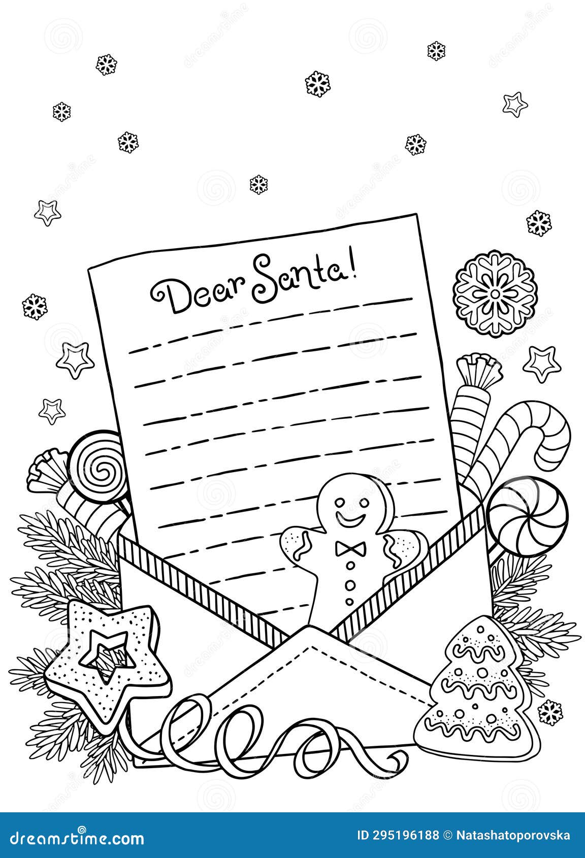 Santa list coloring stock illustrations â santa list coloring stock illustrations vectors clipart