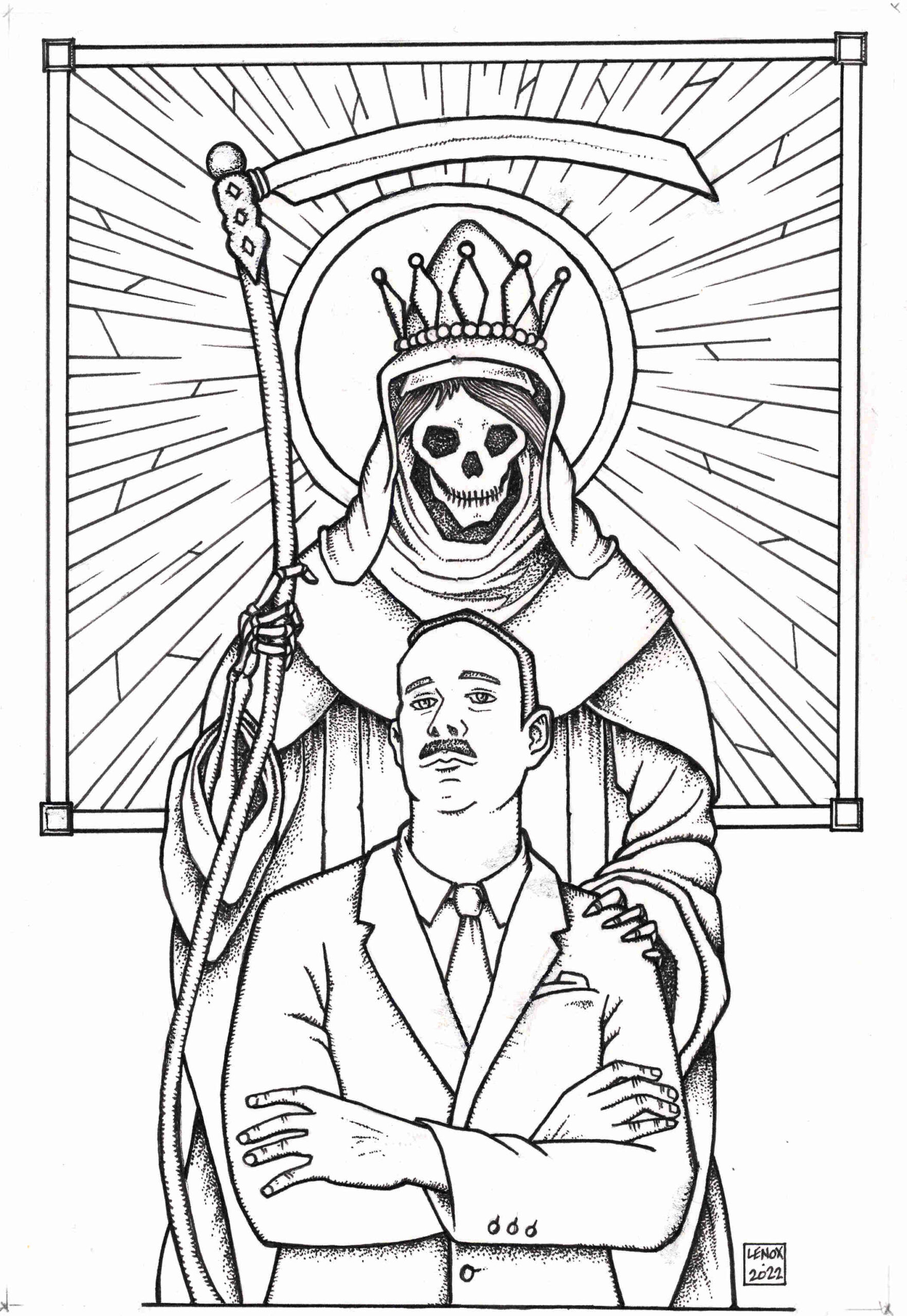 Santa muerte memorial candle project â jason lenox