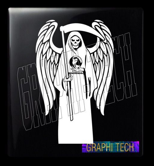 Santa muerte angel sticker calania decal pegatina calca
