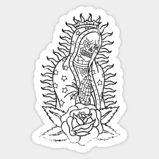 Santa muerte stickers for sale
