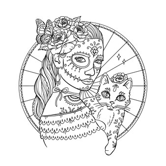 Santa muerte drawing images