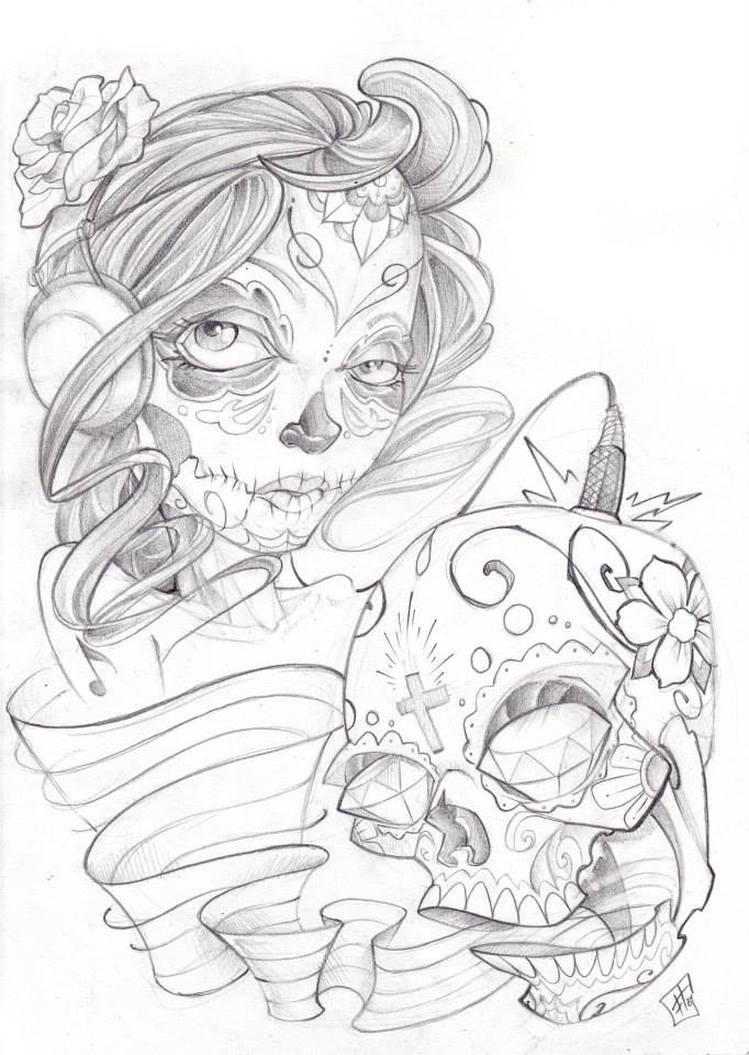 Santa muerte dj style by cakeinyourface on