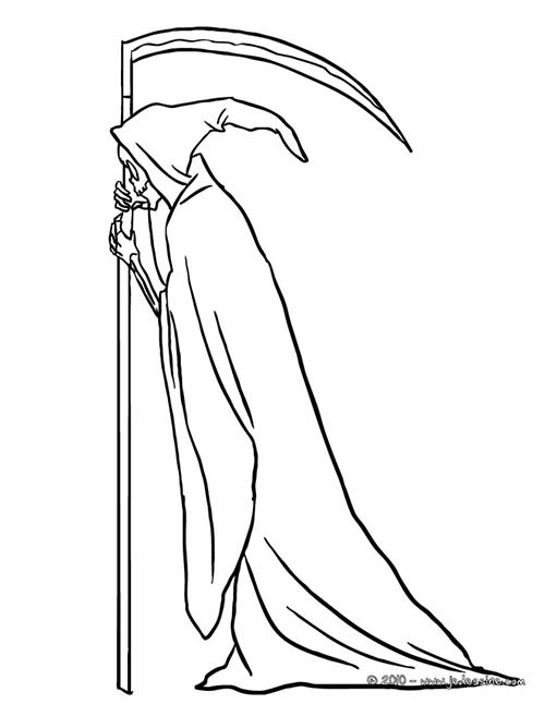 Coloring page the death characters â printable coloring pages