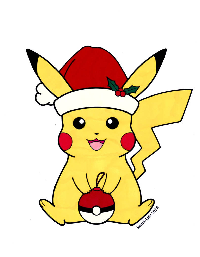 Free use christmas pikachu by kandi