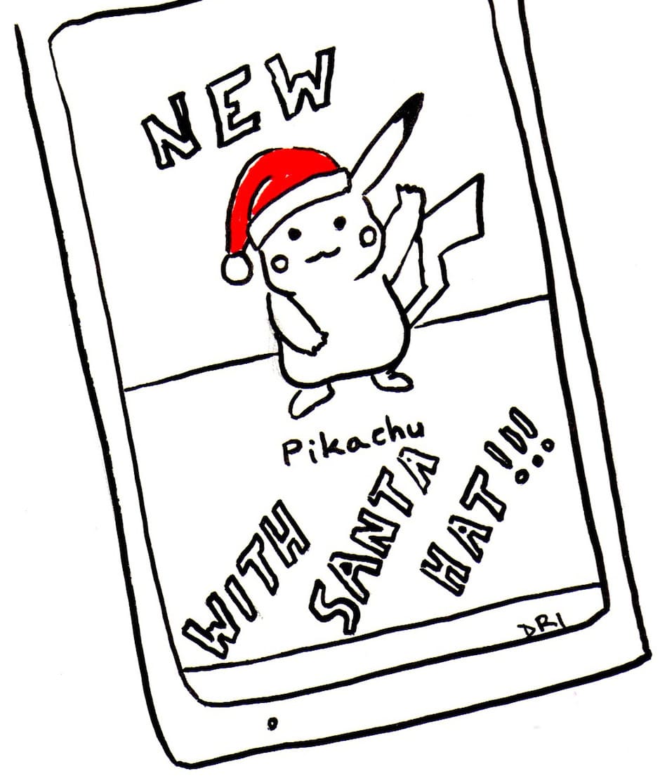 Read always awkward santa hat pikachu comics