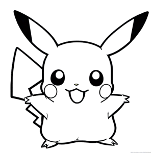 Pikachu coloring pages for free â â lulu pages