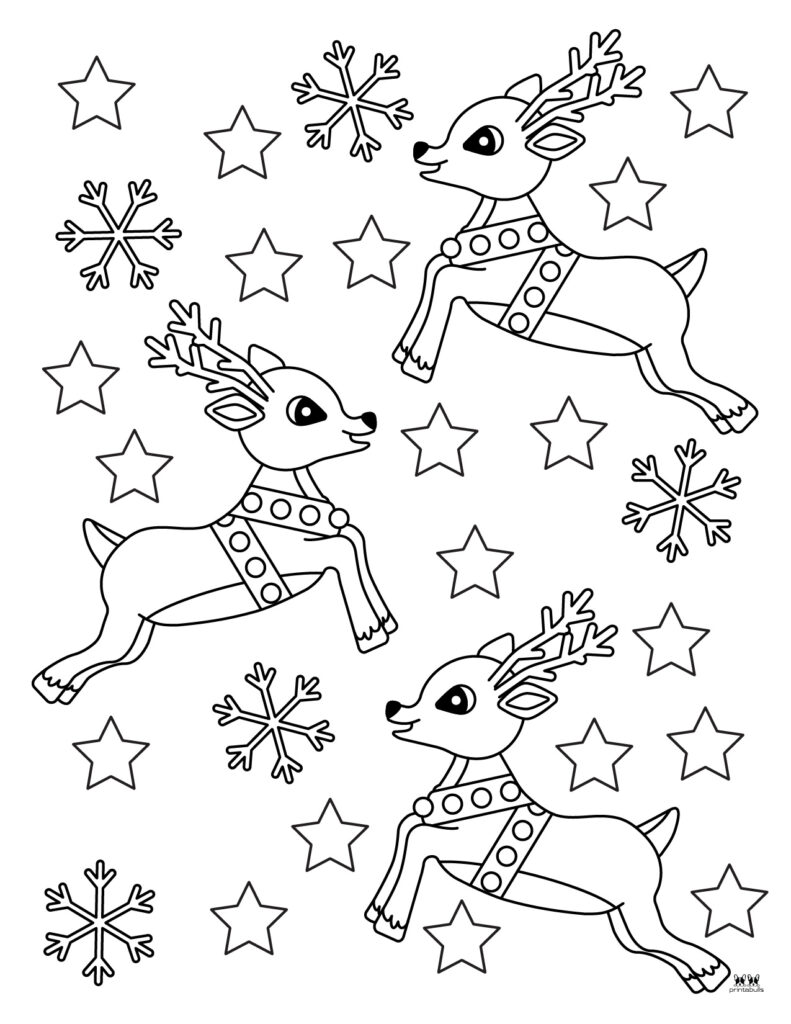 Reindeer coloring pages