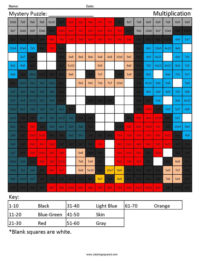 Christmas multiplication and division