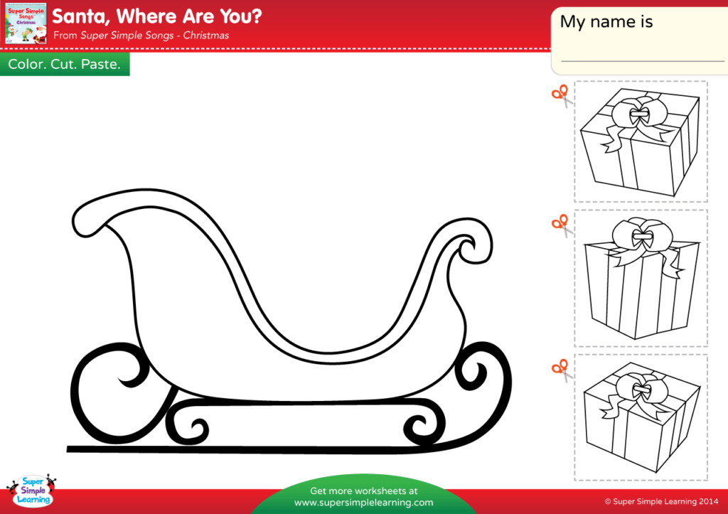 Santa where are you worksheet
