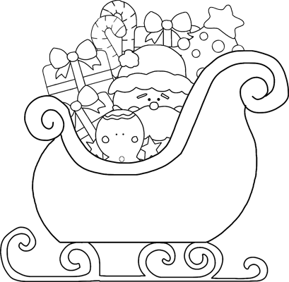 Santas sleigh templates