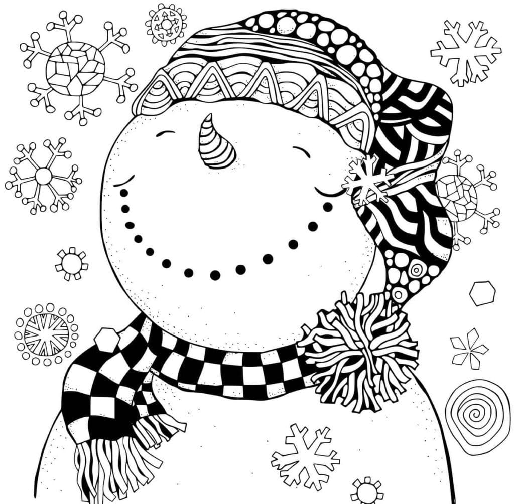 Snowflakes coloring pages