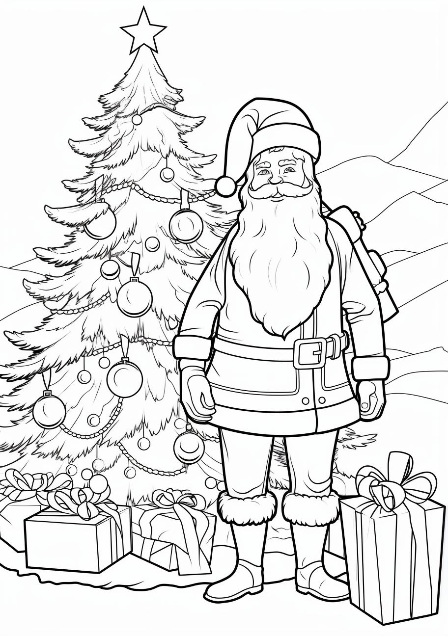 Santa in the chimney