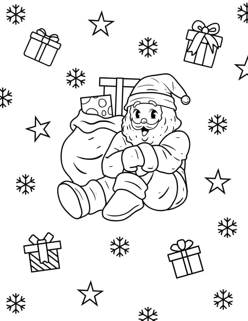 Free christmas coloring pages for kids