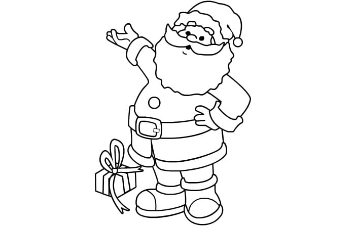 Best santa s shapes crafts colouring pages
