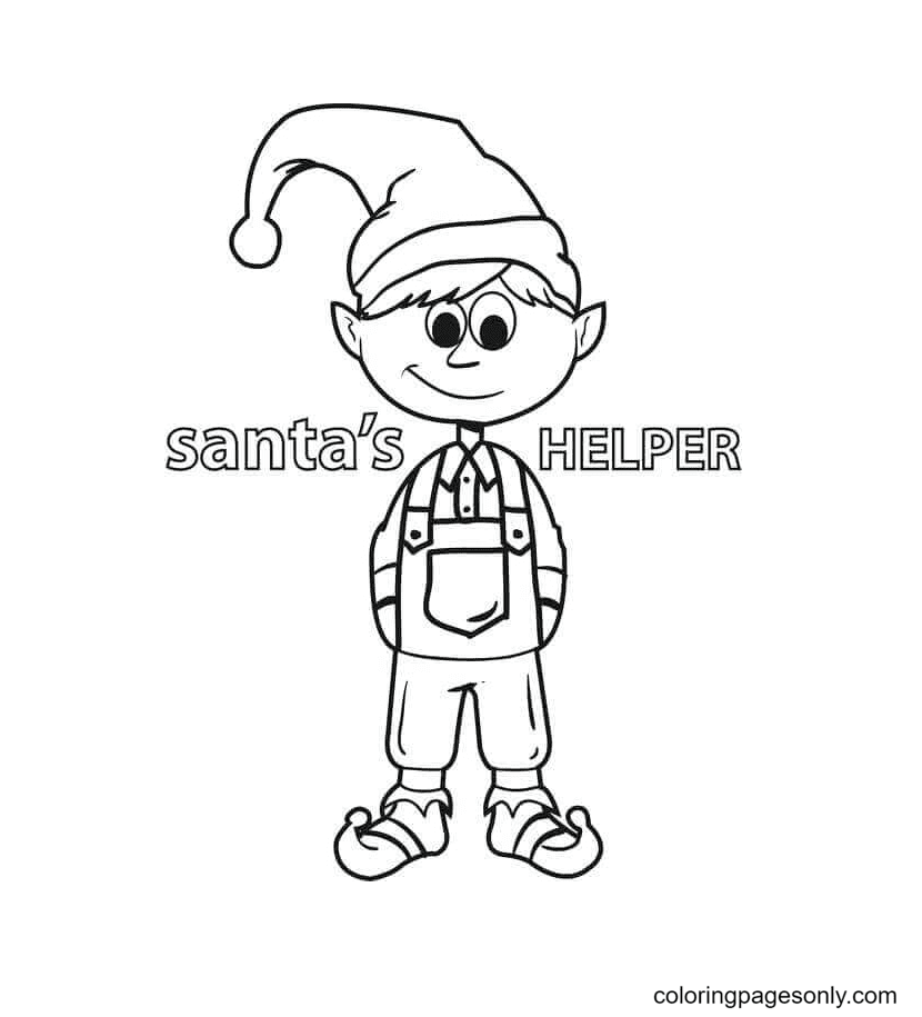 Elf coloring pages printable for free download