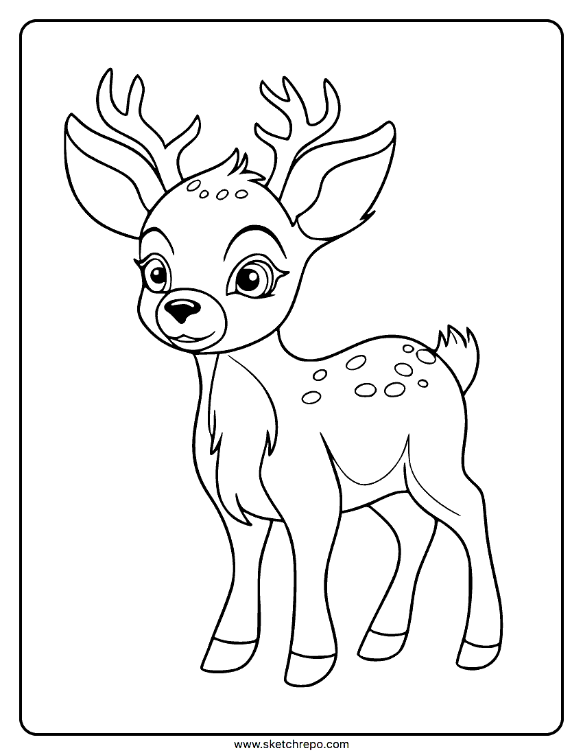 Reindeer coloring pages â sketch repo