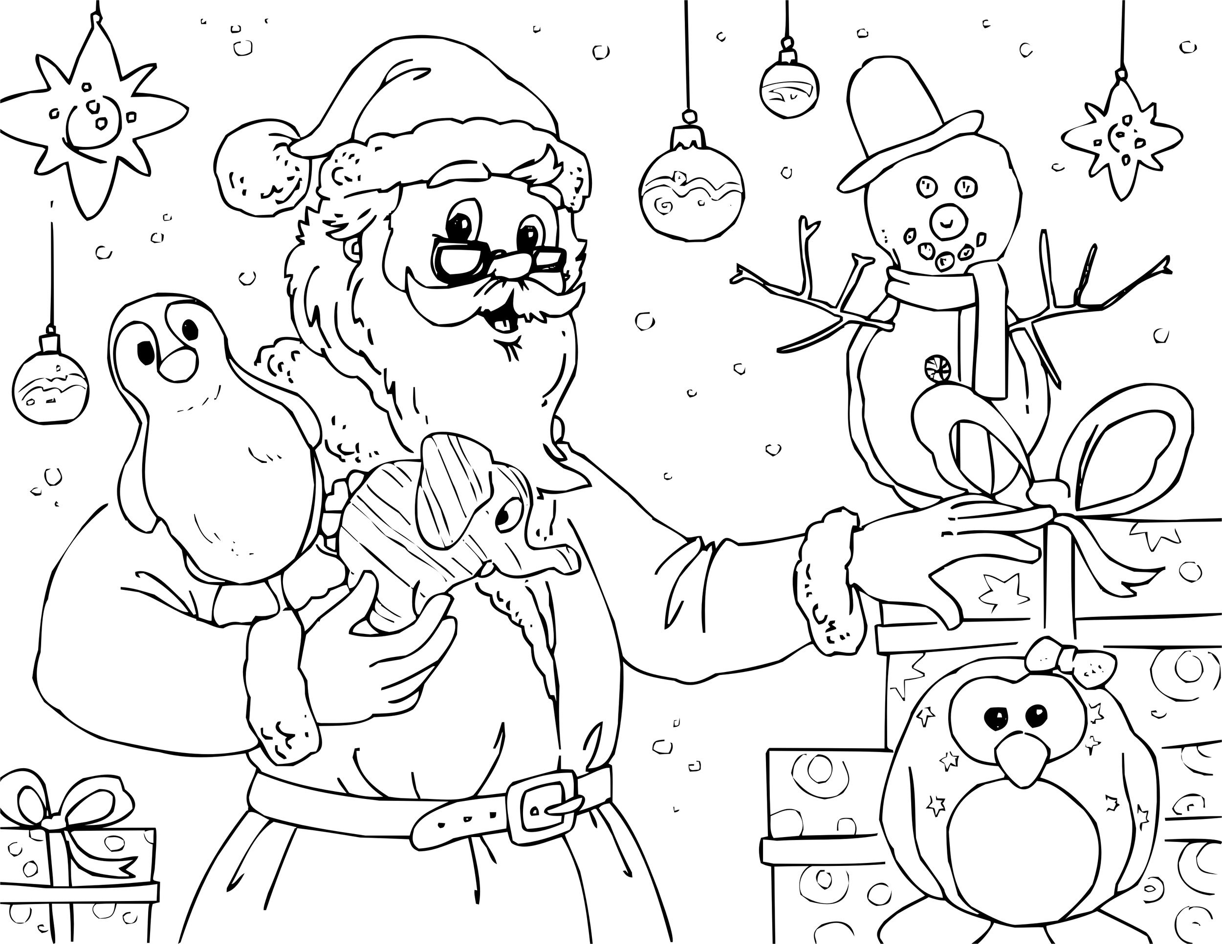 Free santas workshop coloring pages â sew cute patterns