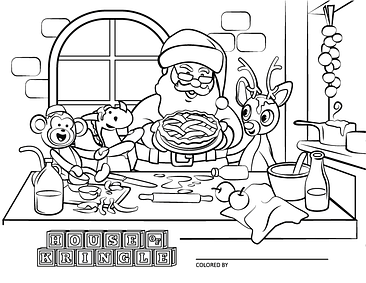 Fun santa claus coloring pages for you house of kringle