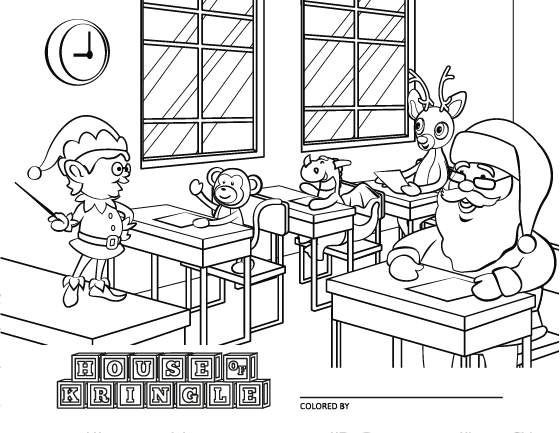 Fun santa claus coloring pages for you house of kringle