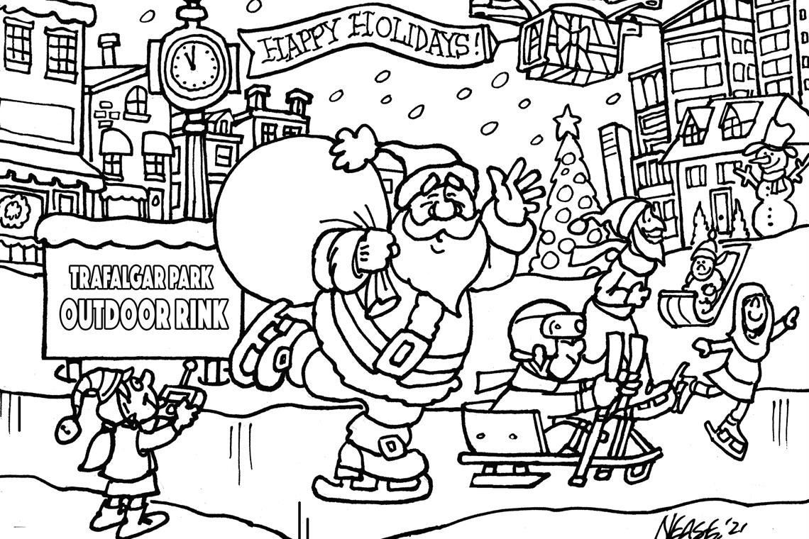 Town of oakville on x colour to win a phone call from santa contestants must be years of age or younger please submit your colouring page to eventsoakvilleca by friday november
