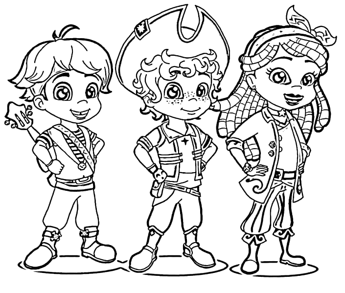 Santiago of the seas coloring pages printable for free download