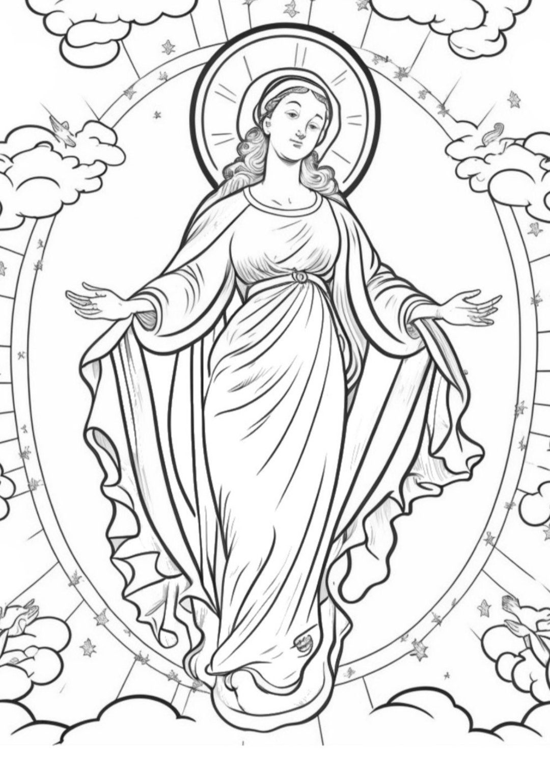 Saint coloring pages