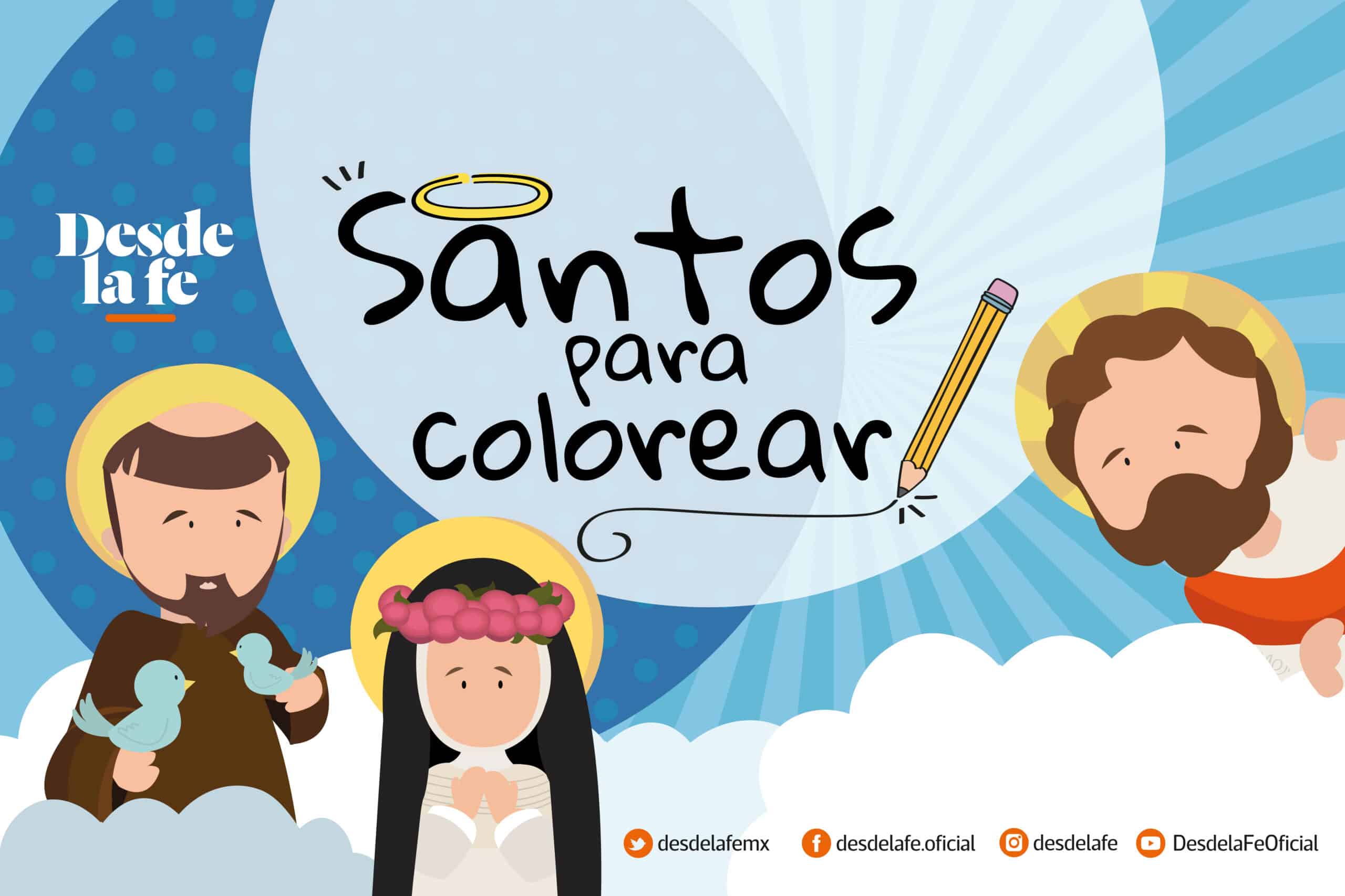 Dibujos de santos para colorear un ãlbum de regalo para los niãos
