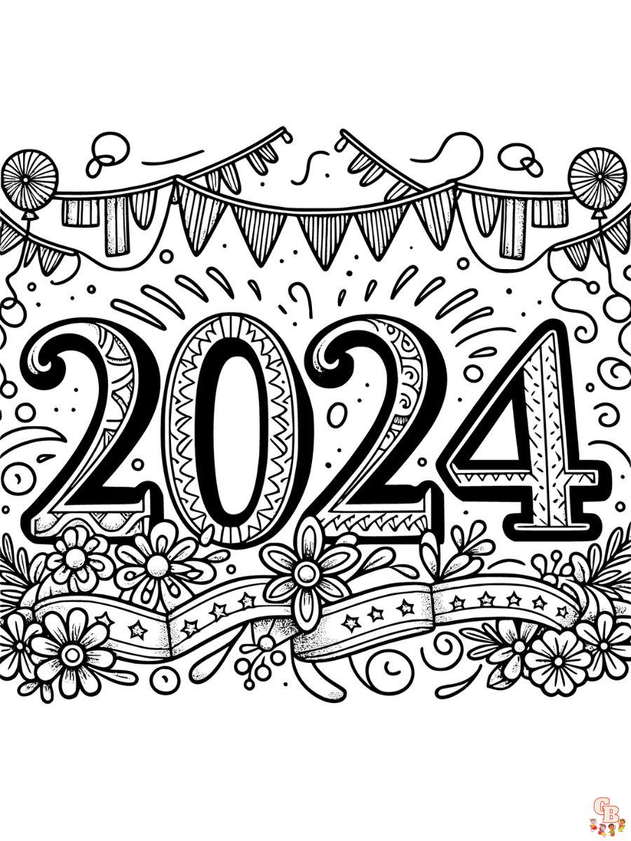Unlock joy in new year coloring pages deligh by gbcoloring on