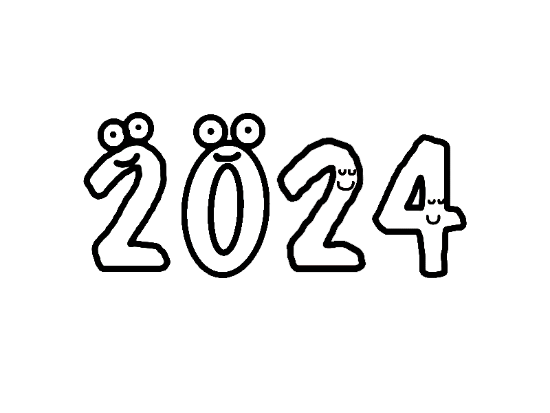 Happy new year for coloring page by mannyt on