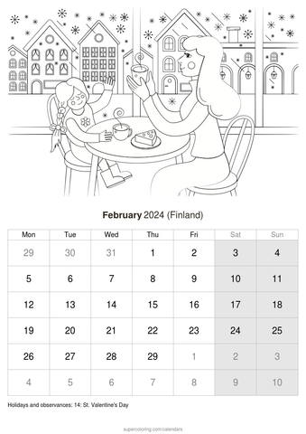February calendar