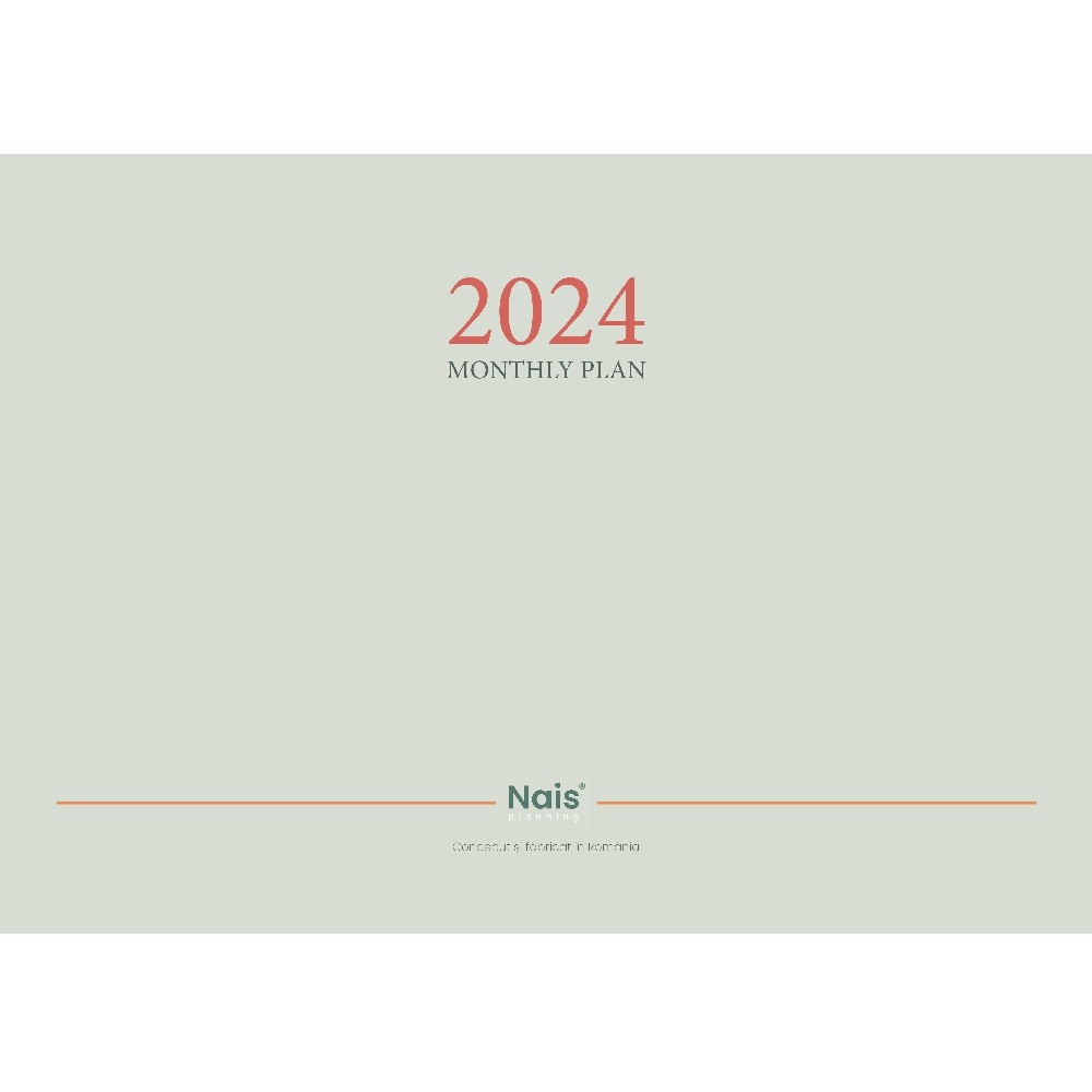 Agenda monthly planner a landscape powder ash