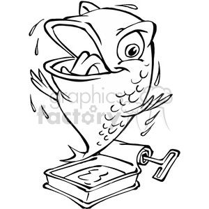 Black and white sardines clip art coloring pages black and white