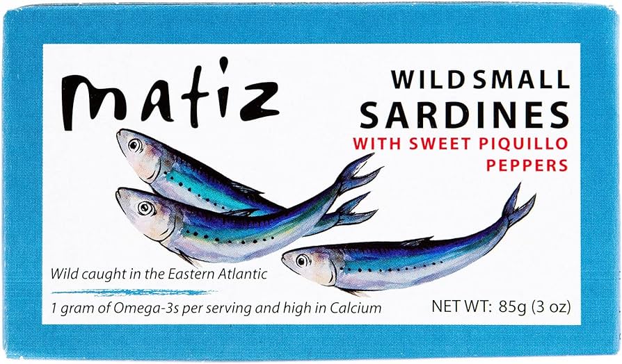 Matiz sardinillas with sweet piquillo peppers