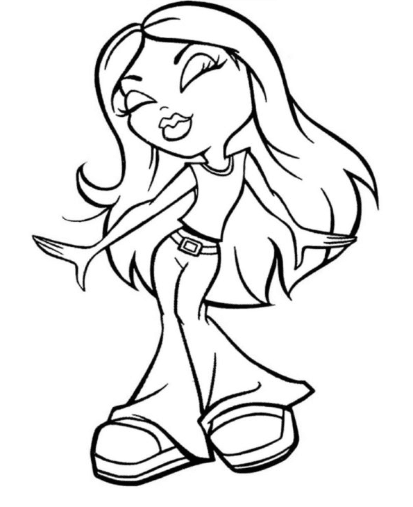 Bratz coloring pages printable for free download
