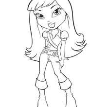 Cloe bratz coloring pages