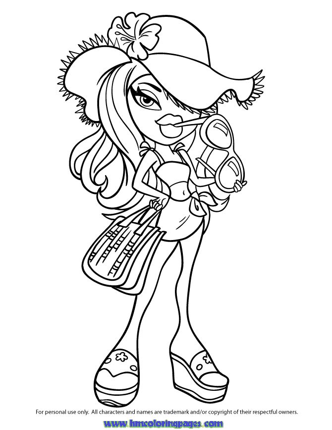 Bratz coloring pages