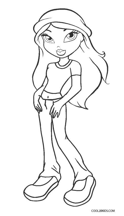 Free printable bratz coloring pictures