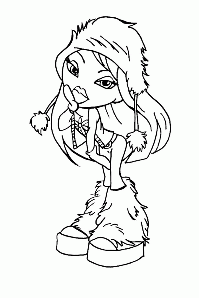 Sasha bratz coloring page