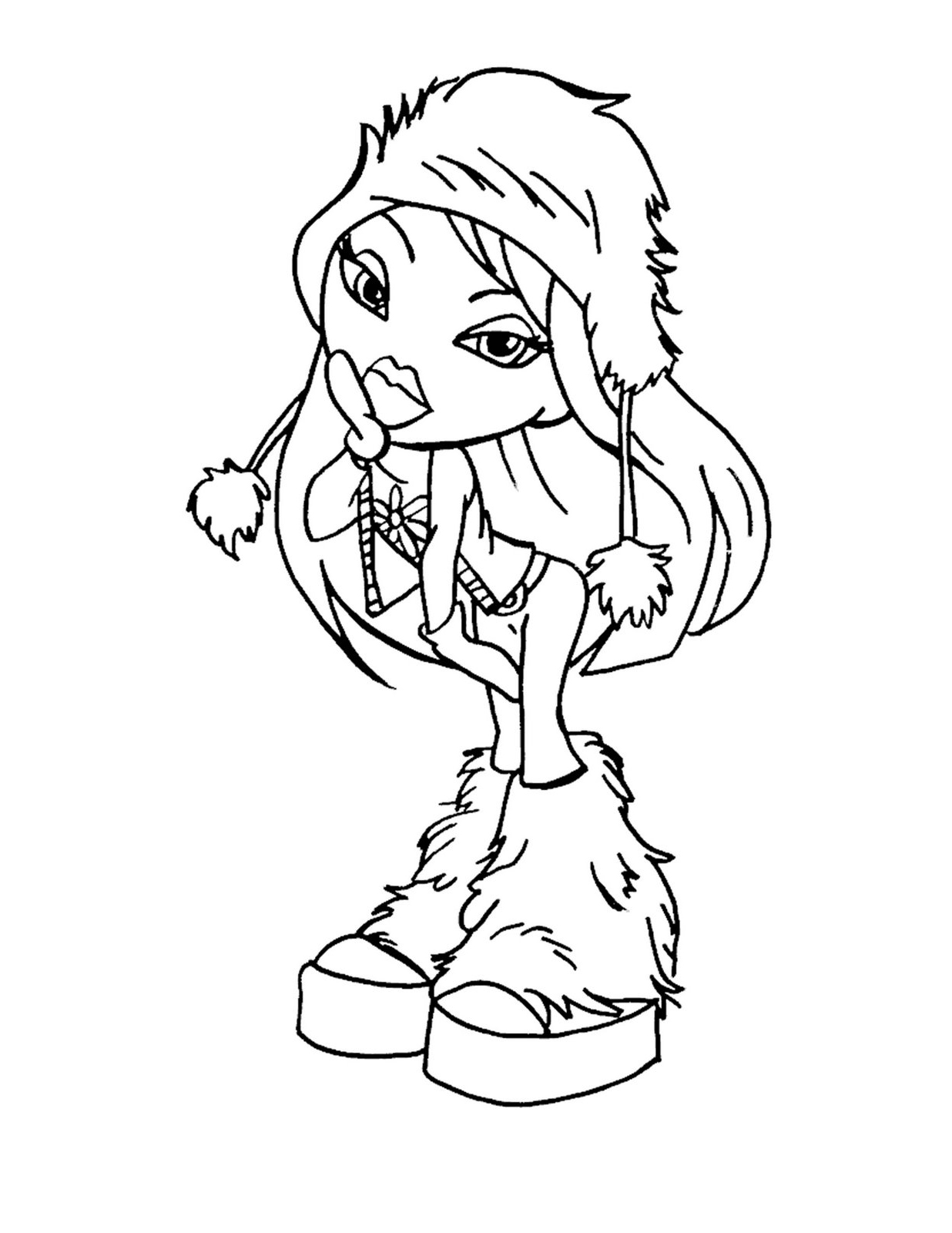 Printable bratz coloring pages