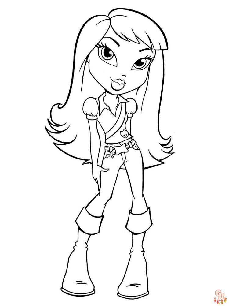 Bratz coloring pages for kids